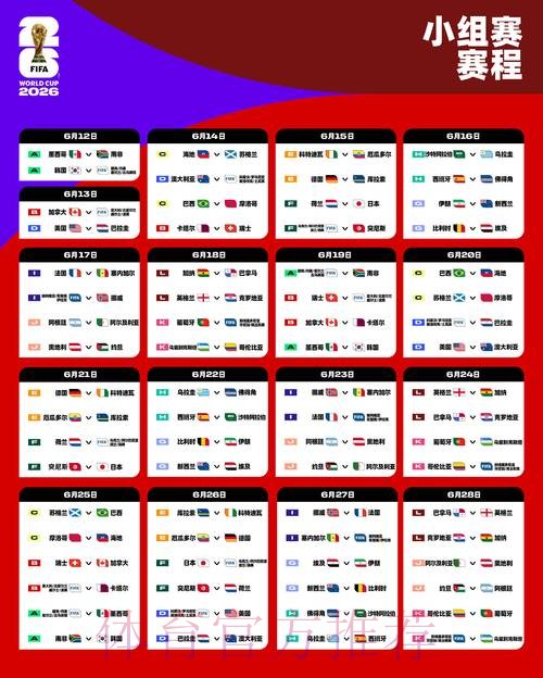2026世界杯完整赛程一览观看指南直播平台 2026世界杯完整赛程一览观看指南直播平台